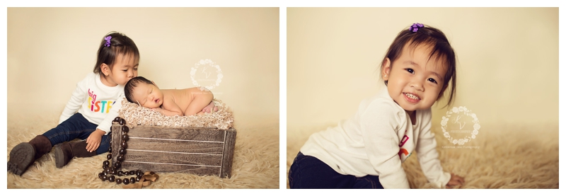 newborn boy with sibling