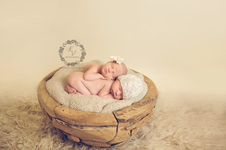 sweet newborn twins, sister, brother