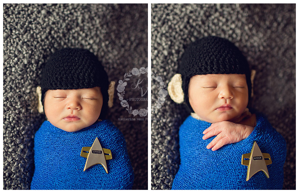 newborn Spock, baby Spock, live long and prosper