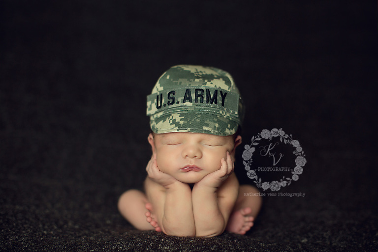 newborn army baby