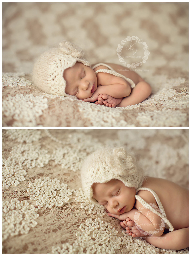 perfect newborn taco pose