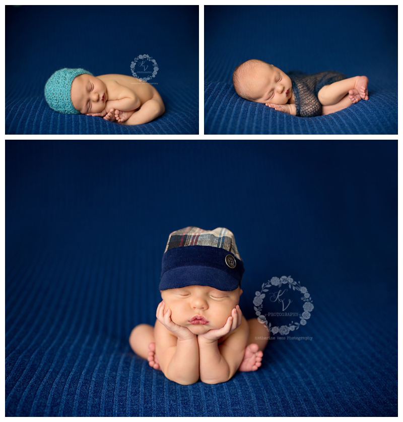 baby boy on blue
