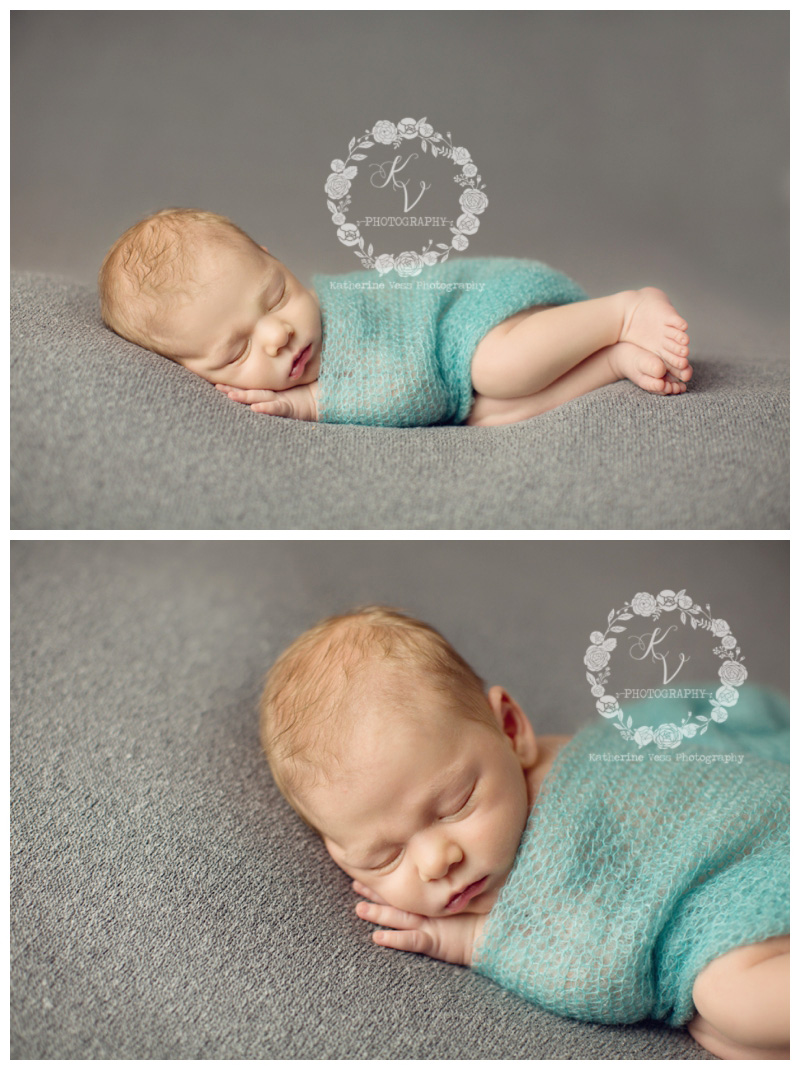 newborn side laying wrapped