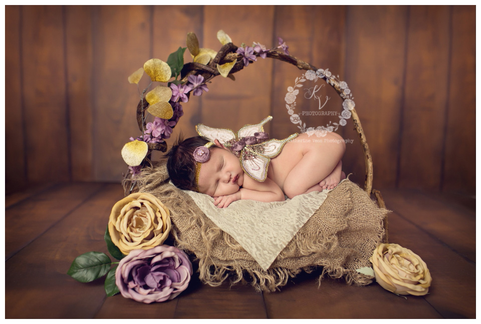 newborn with fairy wings