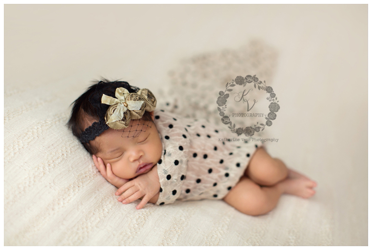 newborn side laying pose, wrapped